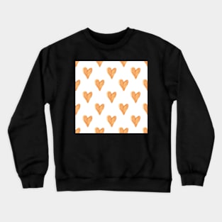 Orange hearts Crewneck Sweatshirt